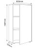 VCM  Büroschrank Aktenschrank Sideboard Salia 3fach in Anthrazit