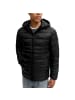 Jack and Jones JJEKINGSLEY Light Puffer Hood NOOS in Schwarz