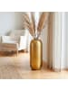 FineBuy Vase in Gold / Aluminium / 25x25x60