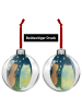 Mr. & Mrs. Panda Weihnachtskugel Maus Sterne Design ohne Spruch in Weiß