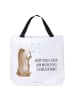 Mr. & Mrs. Panda Strandtasche Bär Seifenblasen mit Spruch in Weiß
