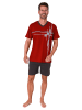 NORMANN Shorty Schlafanzug kurzarm Pyjama - 78178 in rot