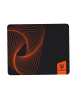 COFI 1453 Mauspad PD 306S in Schwarz 29x25 cm mit orangen Muster Gaming Mauspad in Schwarz