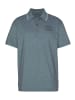 ARIZONA Poloshirt in türkis-meliert
