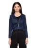 BETTY & CO Bikerjacke mit Stehkragen in Dunkelblau