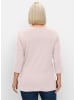 sheego 3/4-Arm-Shirt in hellrosé