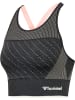 Hummel Hummel Sports Top Hmlmt Yoga Damen Atmungsaktiv Schnelltrocknend Nahtlosen in BLACK MELANGE