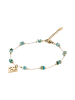 IZIA Women Bracelet With Lobster Clasp in Gold Turquoise