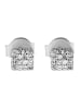 Adeliás Damen Ohrringe – Ohrstecker aus 925 Silber mit Zirkonia in silber