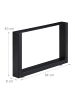 relaxdays 2tlg. Tischkufen Set in Schwarz - (B)64 x (H)40 x (T)8 cm