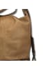 Florence Florence Schultertasche, Cityrucksack Leder braun, taupe ca. 23cm