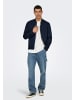 Only&Sons Basic Baseball Jacke für Alltag Langarm Blouson in Blau-2