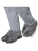 tectake Overall aus hellgrauem, aufgerauten und warmen Stoff, grau