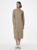 Pieces Strickkleid in Taupe Gray