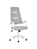 Beliani Bürostuhl GRANDIOSE in Grau/Weiß - (W) 66 x (H) 118 x (L) 52 cm