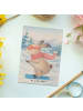 Mr. & Mrs. Panda Postkarte Hase Skifahren Design ohne Spruch in Weiß