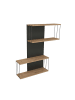CALICOSY Wandregal DESTAN in Anthrazitgrau - (W) 65  x (H) 96  x (L) 19  cm