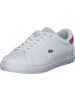 Lacoste Schnürschuhe in white/pink