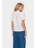 SAINT TROPEZ Kurzarm-Bluse JovitaSZ Gerade Passform in Ice