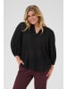 KAFFE curve Bluse langarm KCmaia A-shape in Black Deep