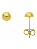 Adeliás Damen 333 Gold Ohrringe / Ohrstecker Ø 5 mm in gold