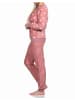 NORMANN langarm Schlafanzug Bündchen Coralfleece Tupfen - 76753 in rosa