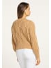 faina Damen Strickpullover in Kamel