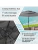 COSTWAY 300cm Sonnenschirm windfest stabil in Grau
