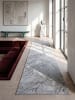 KADIMA DESIGN Läufer Abstrakt pflegeleicht Wohnzimmer Schlafzimmer Flur Esszimmer in Grau