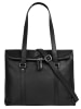 Sansibar Shopper echt Leder in schwarz