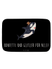 Mr. & Mrs. Panda Badematte Orca Zylinder mit Spruch in Schwarz