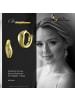 GoldDream Echtgold, 333er Gelbgold Damen Creolen Blatt Ohrring ca. 13mm