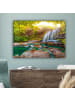 MuchoWow Leinwand bilder Sonniger Wasserfall (BxH)