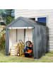 COSTWAY Gerätehaus Garagenzelt 195x240x214cm in Grau
