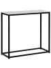 Beliani Konsolentisch DELANO in Weiß/Schwarz - (W) 80 x (H) 76 x (L) 30 cm