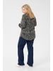 KAFFE curve Langarm-Bluse KCmila Regular fit in Black/Turtledove Graphic Dot