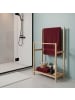 relaxdays Handtuchständer in Natur - (B)42 x (H)77,5 x (T)24 cm