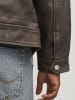 Jack & Jones Lederjacke in Chocolate Brown