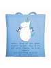 Mr. & Mrs. Panda Tragetasche Bodybuilding Trainerin mit Spruch in Sky Blue