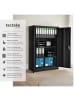 tectake Büroschrank mit 4 Böden 140x90x40cm