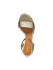 Geox Aurely – Ledersandalen mit Absatz Gold