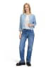 CARTOON Blazer-Jacke mit Pailletten in Light Blue/Grey