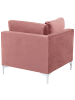 Beliani Sofaelement EVJA in Rosa - (W) 85 x (H) 84 x (L) 85 cm