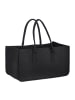 relaxdays 4 x Kaminholztasche in Schwarz