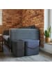 Rotho 2er-Set Aufbewahrungsbox 40l mit Deckel in Horizon blau