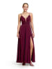 Vera Mont Abendkleid mit Lurexfaden in Red/Silver