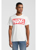 Re:Covered T-Shirt Marvel Pixel Logo Ecru in Ecru