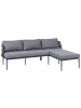 Beliani 2-tlg Lounge Set LEFFE in Grau