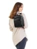 Cluty Rucksack echt Leder in schwarz