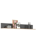 xonox.home Wandboard  (B/H/T: 180x21x20 cm) in Nox Oak Nachbildung und Basalt grau
